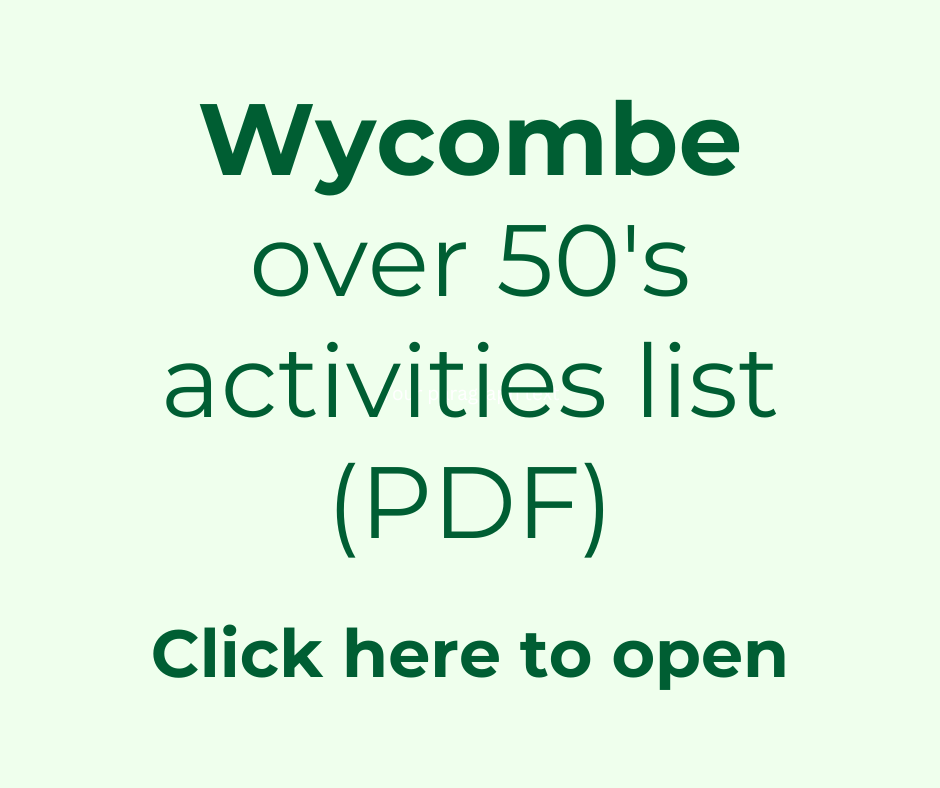 activities for over 50s in Wycombe