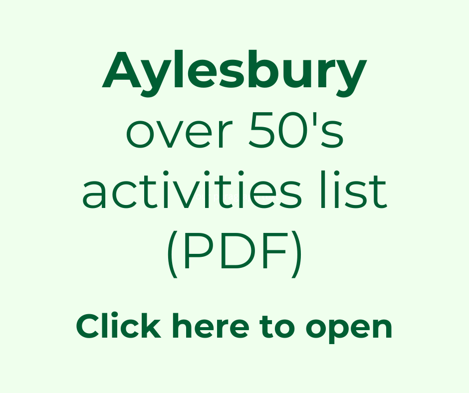 activities for over 50s in Aylesbury