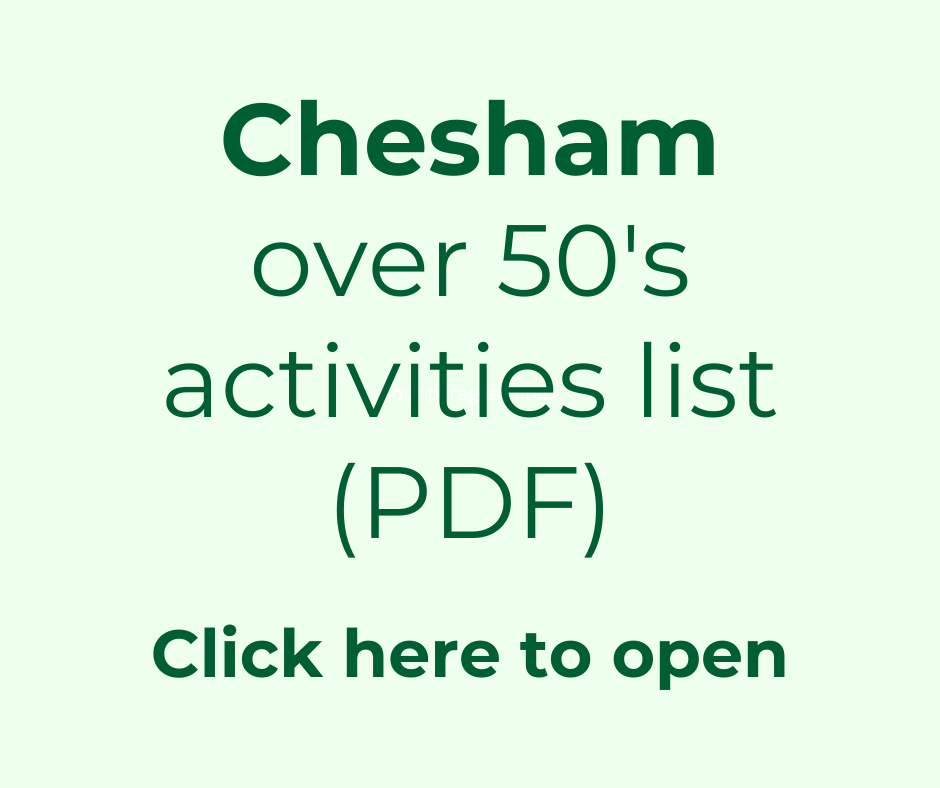 activities for over 50s in Chesham